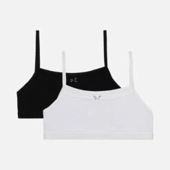 Lot De 2 Brassières Filles En Coton Stretch Noir Blanc Basic Coton 11 Lot De 2 Brassières Filles En Coton Stretch Noir Blanc Basic Coton -Offres DIM Boutique D093EC2 0HZ 03