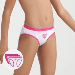 Lot De 3 Culottes Rose Bonbon Imprimé Les Pockets DIM Girl