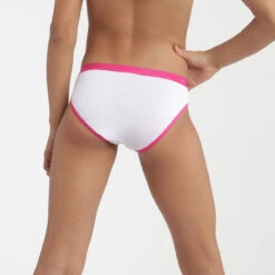 Lot De 3 Culottes Rose Bonbon Imprimé Les Pockets DIM Girl -Offres DIM Boutique D093GP3 04R 02