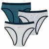 Lot De 3 Slips Fille En Coton Stretch à étoiles Blanc Bleu Les Pockets -Offres DIM Boutique D093GP3 AIB 01 ghost