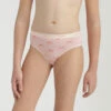 Lot De 3 Slips Fille Coton Stretch Motif Arc-en-ciel Rose Les Pockets -Offres DIM Boutique D093GP3 AID 01