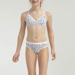 Lot De 3 Slips Fille En Coton Motif Leopard Blanc Menthe Les Pockets -Offres DIM Boutique D093GP3 AIF 04