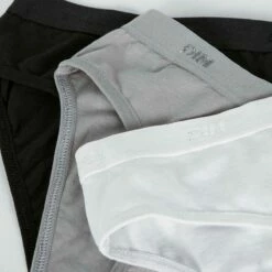 Lot De 3 Culottes Blanche, Noire, Grise Les Pockets DIM Girl -Offres DIM Boutique D093IP3 0HY 03 front detail