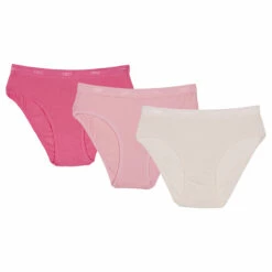 Lot De 3 Culottes Nacre Et Roses Les Pockets DIM Girl