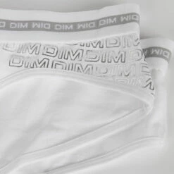 Shorty Fille Coton Stretch Blanc Avec Impressions Argentées Dim Sport -Offres DIM Boutique D093NC1 0HY 03 front detail