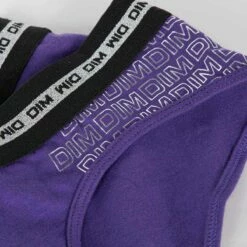 Shorty Fille Coton Stretch Violet Avec Impressions Argentées Dim Sport -Offres DIM Boutique D093NC1 AI6 03 front detail