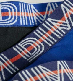 Lot De 3 Boxers Garçon Coton Stretch Ceinture Contrastée Bleu EcoDim -Offres DIM Boutique D096SC3 295 03