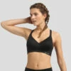 Brassière Ampliforme Microfibre à Impact Modéré + Noir Dim Sport