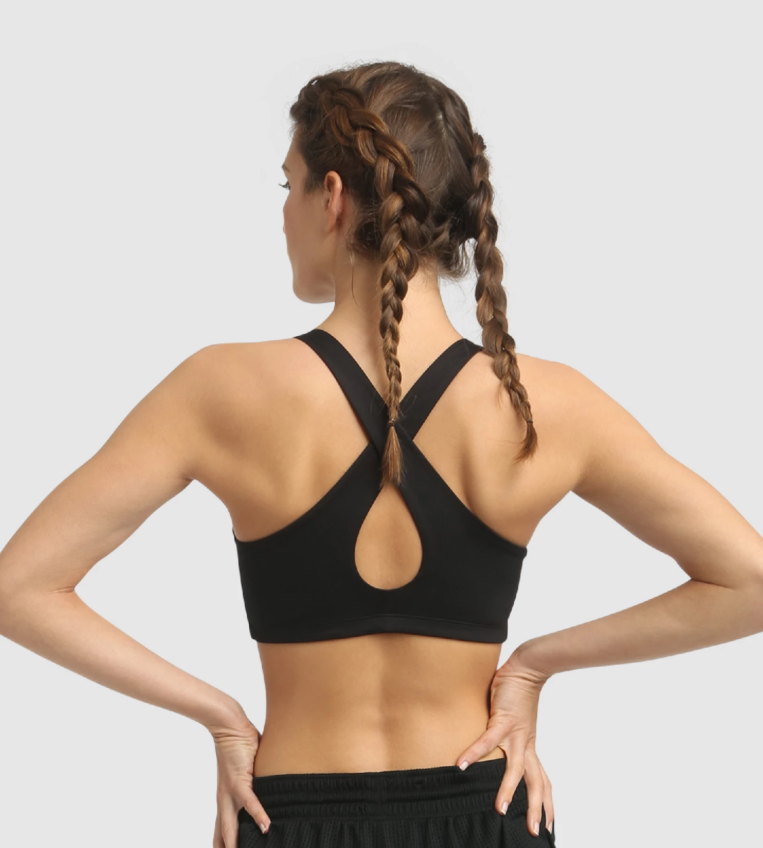 Brassière Ampliforme Microfibre à Impact Modéré + Noir Dim Sport 5 Brassière Ampliforme Microfibre à Impact Modéré + Noir Dim Sport – Image 3