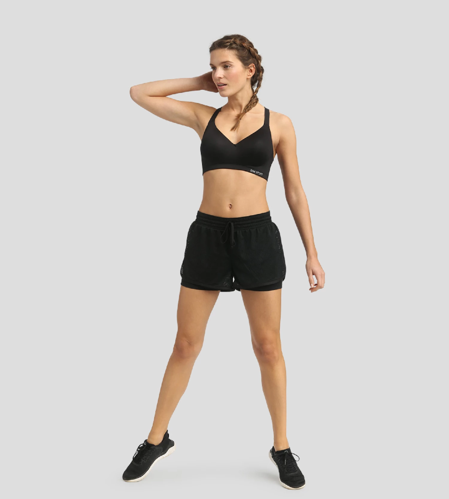 Brassière Ampliforme Microfibre à Impact Modéré + Noir Dim Sport 6 Brassière Ampliforme Microfibre à Impact Modéré + Noir Dim Sport – Image 4