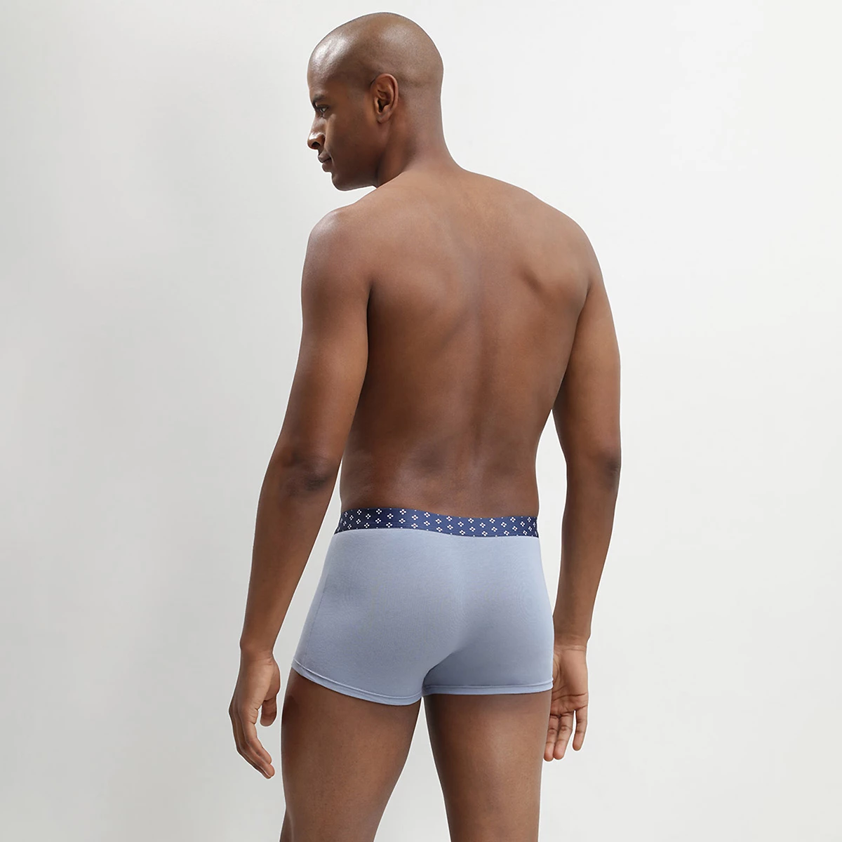 Lot De 2 Boxers Bleu Glacier Coton Stretch Ceinture Imprimée Mix And Print 6 Lot De 2 Boxers Bleu Glacier Coton Stretch Ceinture Imprimée Mix And Print – Image 4