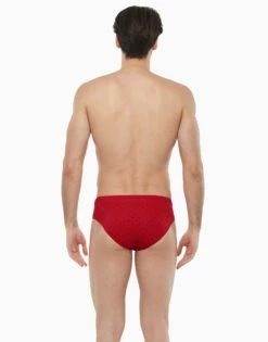 Slip De Bain Rouge à Imprimé Ancres Contrasté 8 Slip De Bain Rouge à Imprimé Ancres Contrasté -Offres DIM Boutique D09D1PA 9XU 02