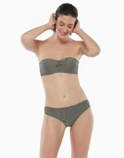 Haut De Maillot De Bain Avec Armatures à Rayures Dorées Et Noires -Offres DIM Boutique D09F2PA 9XY 03