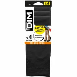 Lot De 4 Mi-bas Voile Noir EcoDIM 15D -Offres DIM Boutique D09T4M4 0HZ 06