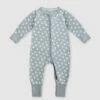 Pyjama Bébé Zippé En Coton Stretch Gris Imprimé Pois Blanc Dim ZIPPY ® -Offres DIM Boutique D0A0GC1 9WK 01