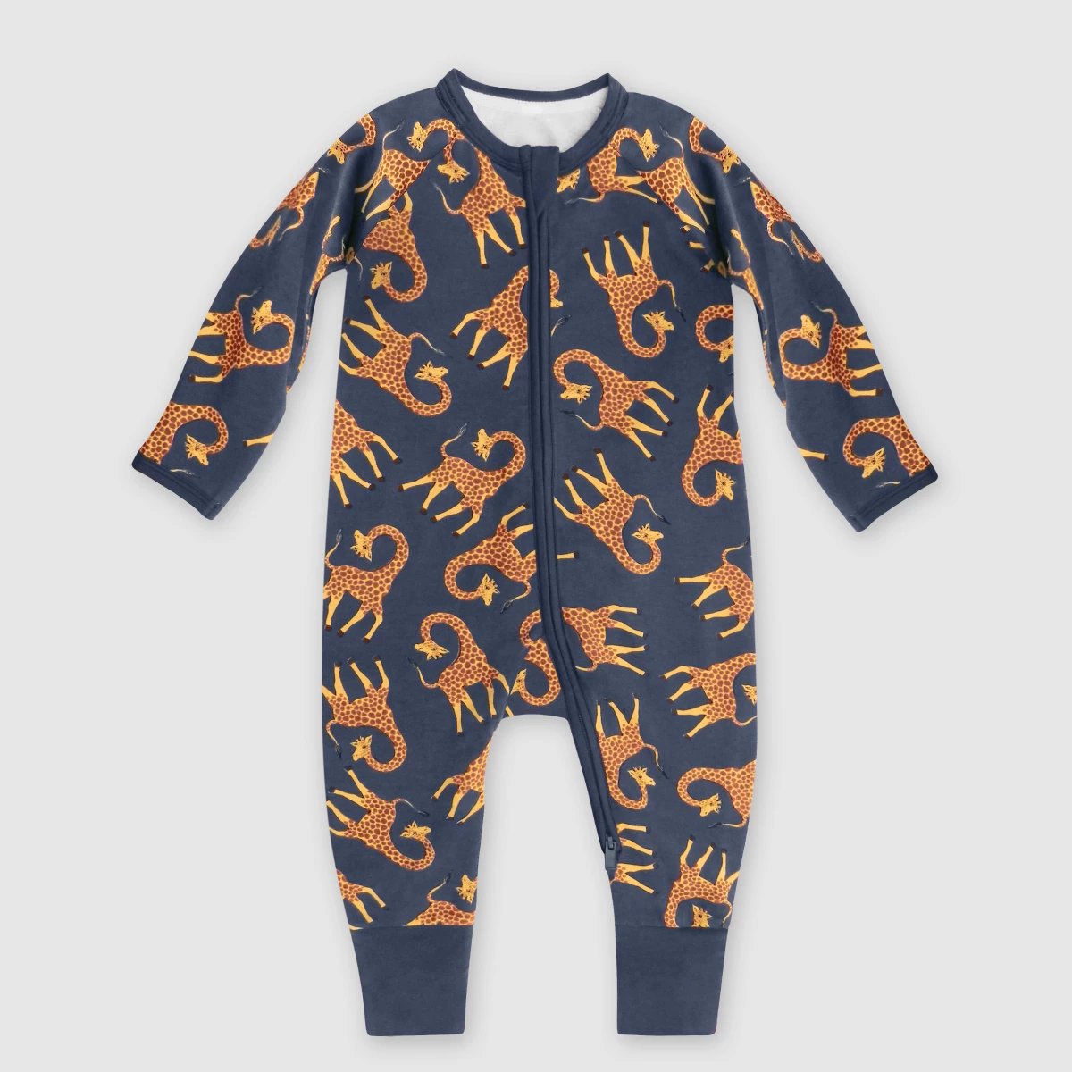 Pyjama Bébé Zippé En Coton Stretch Bleu Imprimé Girafe Dim ZIPPY ® 3 Pyjama Bébé Zippé En Coton Stretch Bleu Imprimé Girafe Dim ZIPPY ®