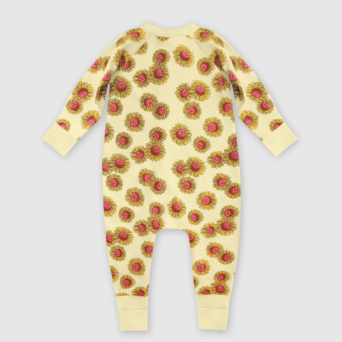 Pyjama Bébé Zippé En Coton Stretch Jaune Imprimé Tournesol Dim ZIPPY ® 6 Pyjama Bébé Zippé En Coton Stretch Jaune Imprimé Tournesol Dim ZIPPY ® – Image 4