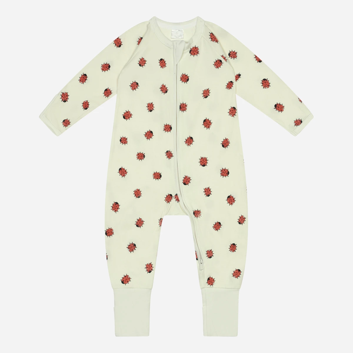 Pyjama Bébé Zippé En Coton Stretch Motifs Coccinelles Blanc Dim ZIPPY® 3 Pyjama Bébé Zippé En Coton Stretch Motifs Coccinelles Blanc Dim ZIPPY®
