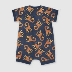 Barboteuse Bébé Zippée En Coton Stretch Motif Girafe Bleu Dim ZIPPY ® -Offres DIM Boutique D0A0NC1 AAD 03