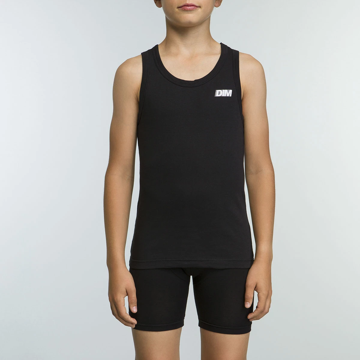 Débardeur Noir De Sport Pour Garçon 100% Coton Basic Sport 4 Débardeur Noir De Sport Pour Garçon 100% Coton Basic Sport – Image 2