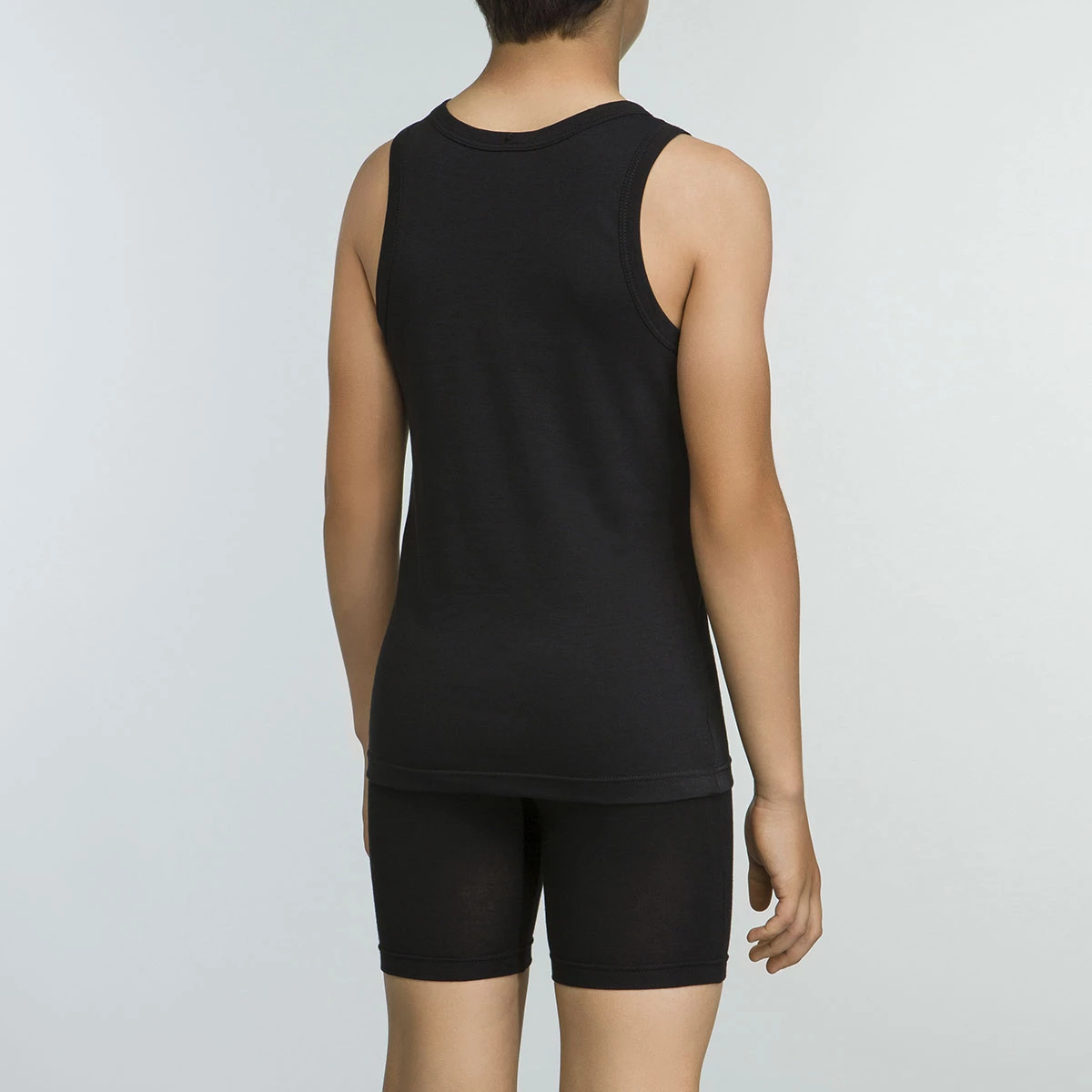 Débardeur Noir De Sport Pour Garçon 100% Coton Basic Sport 5 Débardeur Noir De Sport Pour Garçon 100% Coton Basic Sport – Image 3