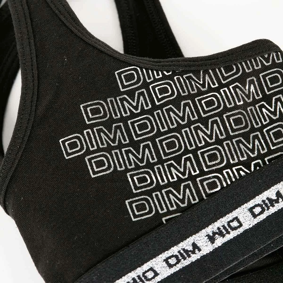 Brassière De Sport Noire Pour Fille En Coton Stretch Dim Sport 6 Brassière De Sport Noire Pour Fille En Coton Stretch Dim Sport – Image 4
