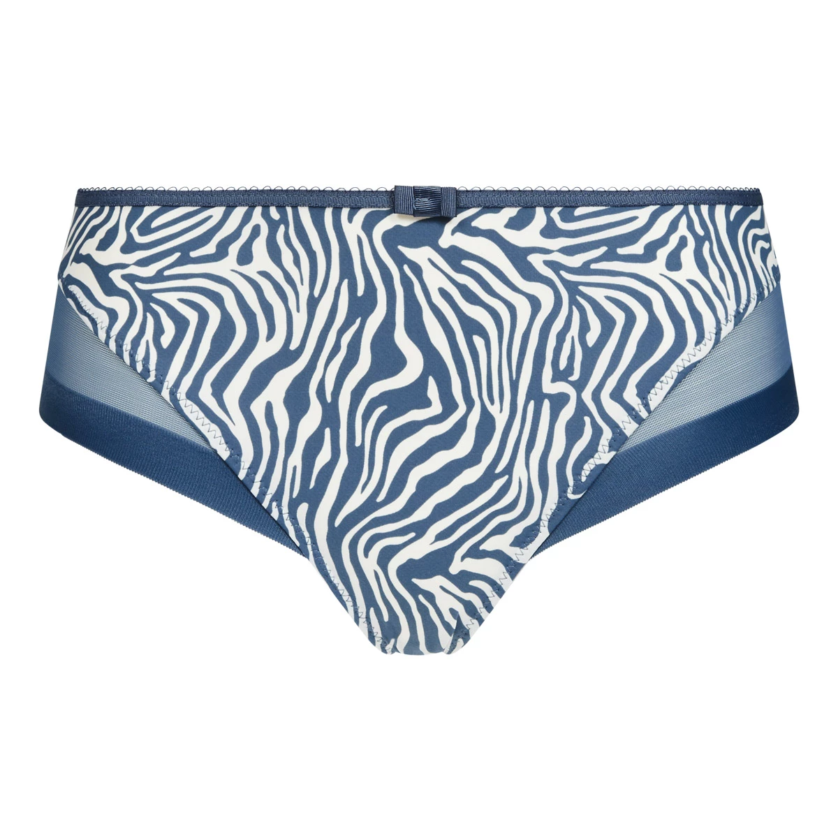 Culotte Femme En Microfibre Et Tulle Imprimé Zèbre Bleu Generous Dim 8 Culotte Femme En Microfibre Et Tulle Imprimé Zèbre Bleu Generous Dim – Image 6