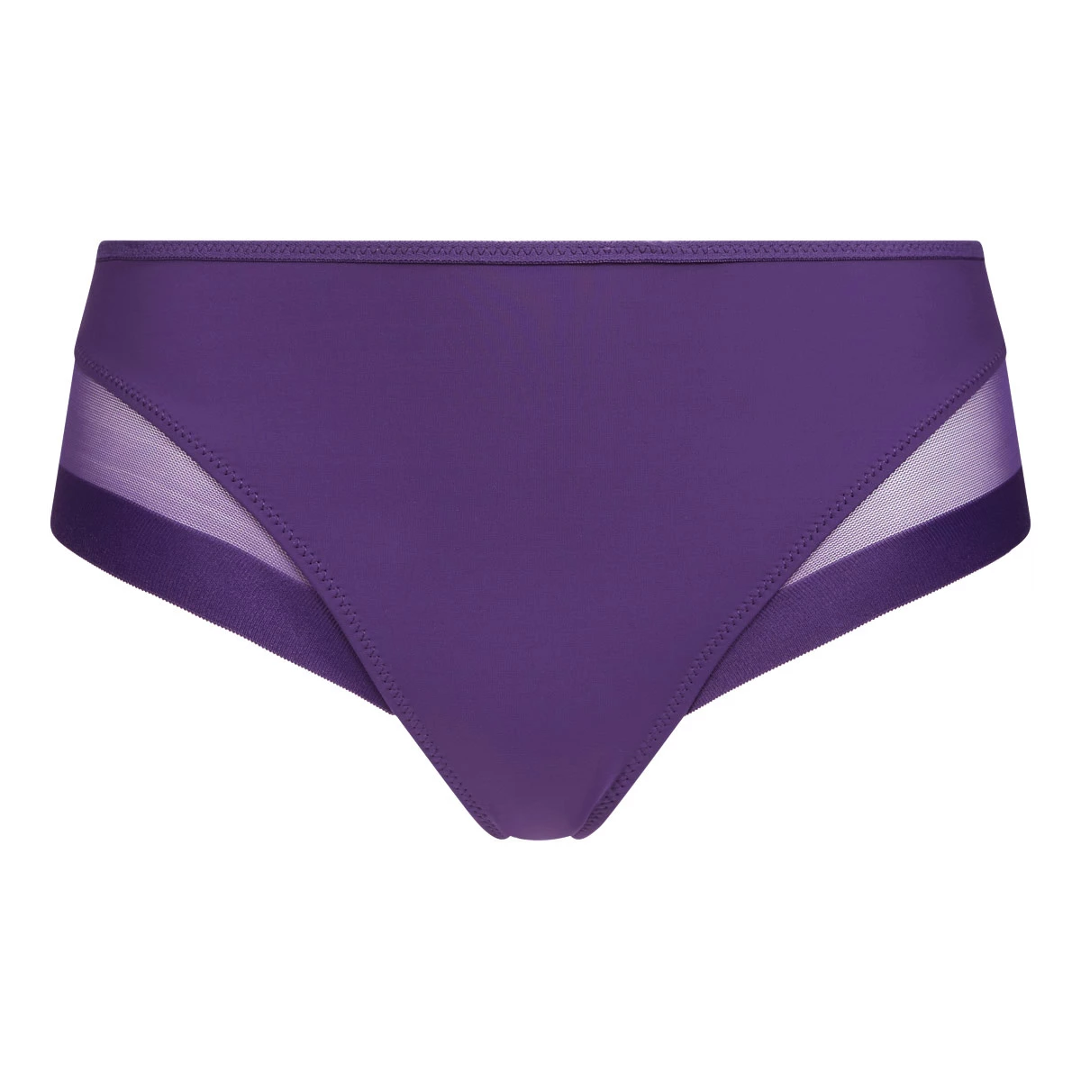Culotte Femme En Microfibre Et Tulle Violet Aubergine Generous Dim 8 Culotte Femme En Microfibre Et Tulle Violet Aubergine Generous Dim – Image 6