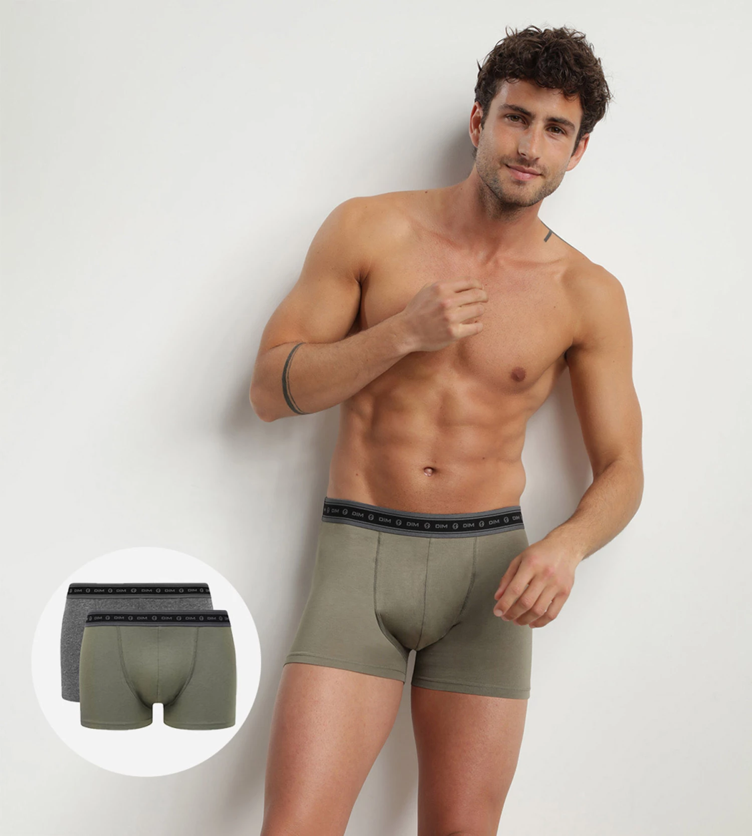 Lot De 2 Boxers Homme En Coton Stretch Bio Charbon Vert Dim Green Bio 3 Lot De 2 Boxers Homme En Coton Stretch Bio Charbon Vert Dim Green Bio