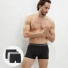 Lot De 3 Boxers Homme Coton Stretch Bio Noir Gris Perle Green By Dim 2 Lot De 3 Boxers Homme Coton Stretch Bio Noir Gris Perle Green By Dim -Offres DIM Boutique D0A6CM3 9MJ 01