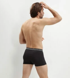 Lot De 3 Boxers Homme Coton Stretch Bio Noir Gris Perle Green By Dim -Offres DIM Boutique D0A6CM3 9MJ 03