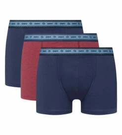 Lot De 3 Boxers Coton Stretch Bio Bleu Denim Rouge Vin Green By Dim -Offres DIM Boutique D0A6CM3 9ML 02