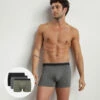Lot De 3 Boxers Homme En Coton Stretch Bio Charbon Vert Dim Green Bio