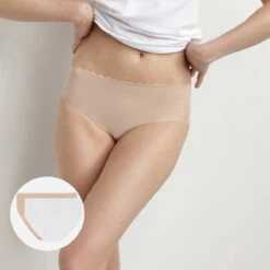 Lot De 2 Culottes Taille Haute Coton Stretch New Skin/blanc Body Touch 9 Lot De 2 Culottes Taille Haute Coton Stretch New Skin/blanc Body Touch -Offres DIM Boutique D0A6LM2 5B8 01 1