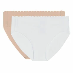 Lot De 2 Culottes Taille Haute Coton Stretch New Skin/blanc Body Touch 13 Lot De 2 Culottes Taille Haute Coton Stretch New Skin/blanc Body Touch -Offres DIM Boutique D0A6LM2 5B8 05