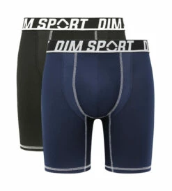 Lot De 2 Boxers Longs Microfibre Thermoregulateurs Gris Noir Dim Sport -Offres DIM Boutique D0A6VG2 A9O 03