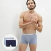 Lot De 2 Boxers Coton Stretch Ceinture Tricolore Bleu Arctic EcoDIM -Offres DIM Boutique D0A78P2 9M0 01