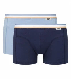 Lot De 2 Boxers Coton Stretch Ceinture Tricolore Bleu Arctic EcoDIM -Offres DIM Boutique D0A78P2 9M0 02