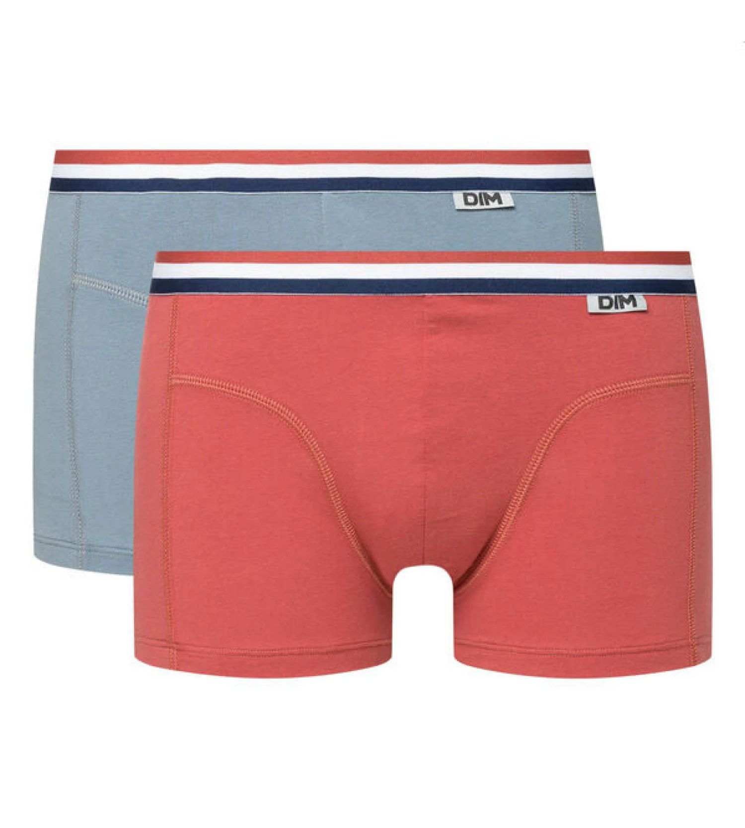 Lot De 2 Boxers Coton Stretch Ceinture Tricolore Rouge Gris EcoDIM 5 Lot De 2 Boxers Coton Stretch Ceinture Tricolore Rouge Gris EcoDIM – Image 3