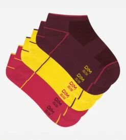 Lot De 3 Paires De Socquettes Courtes Impact Léger Bordeaux Dim Sport -Offres DIM Boutique D0AA5M3 AD2 02