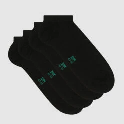 Lot De 2 Paires De Chaussettes Hommes Basses En Coton Bio Noir Green By Dim -Offres DIM Boutique D0AGLM2 0HZ 02
