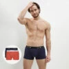 Lot De 2 Boxers Homme Coton Stretch Roux Bleu Denim Dim Originals -Offres DIM Boutique D0ARLG2 9UV 01