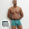 Lot De 2 Boxers Homme Coton Stretch Acier Vert Émeraude Dim Originals -Offres DIM Boutique D0ARLG2 9UW 01