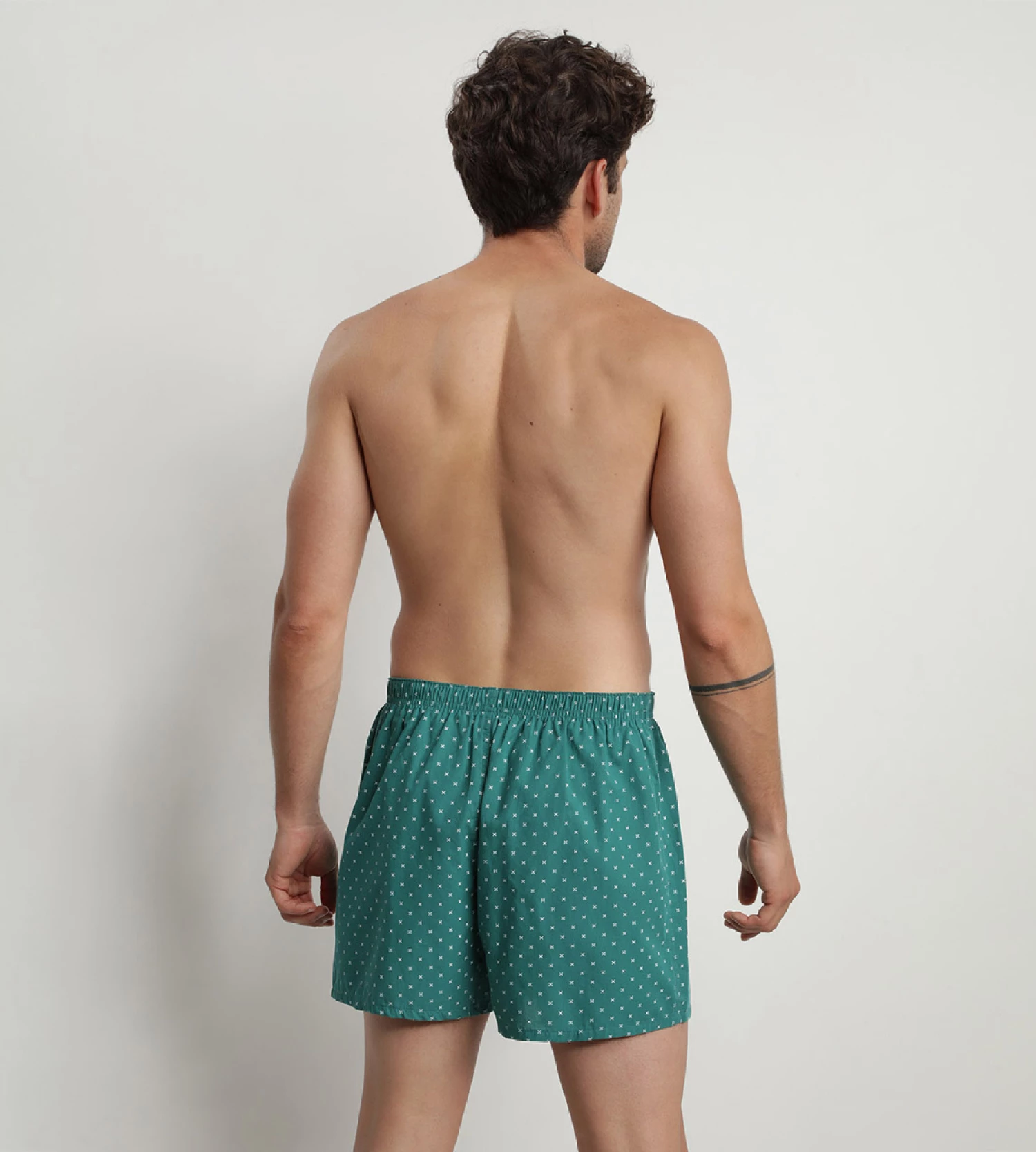 Lot De 2 Caleçons Homme En Coton Bio Motifs Geo Acier Dim Green Bio 5 Lot De 2 Caleçons Homme En Coton Bio Motifs Geo Acier Dim Green Bio – Image 3