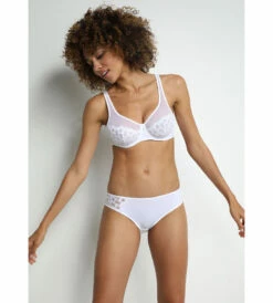 Soutien-gorge Emboitant Avec Armatures Blanc Generous Broderie -Offres DIM Boutique D0ASDC1 0HY 03