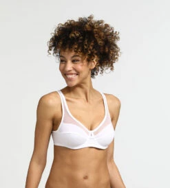 Soutien-gorge Emboîtant Avec Armatures Blanc Generous Coton Bio Dim