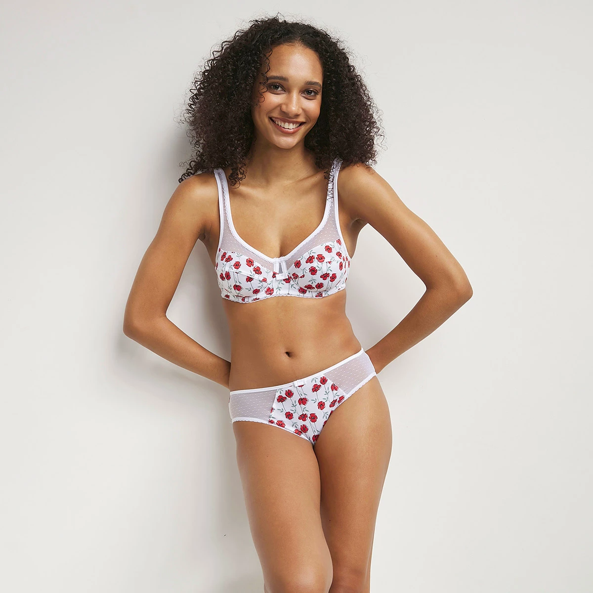 Soutien-gorge Emboitant Tulle Et Motif Coquelicot Generous Coton Bio 6 Soutien-gorge Emboitant Tulle Et Motif Coquelicot Generous Coton Bio – Image 4