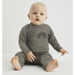 Pyjama Bébé Zippé En Coton Bio Kaki Imprimé Rainbow Cœur Dim ZIPPY ® -Offres DIM Boutique D0AVJC1 9XC 02
