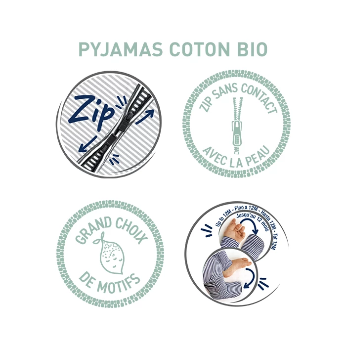 Pyjama Bébé Zippé En Coton Bio Vanille Imprimé Rainbow Dim ZIPPY ® 7 Pyjama Bébé Zippé En Coton Bio Vanille Imprimé Rainbow Dim ZIPPY ® – Image 5