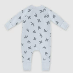 Pyjama Bébé Zippé En Coton Bio Avec Motifs Oiseaux Bleu Dim ZIPPY ® -Offres DIM Boutique D0AVJC1 AAG 03